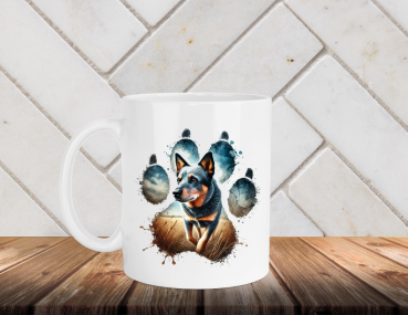 Keramikbecher mit Australian Cattle Dog